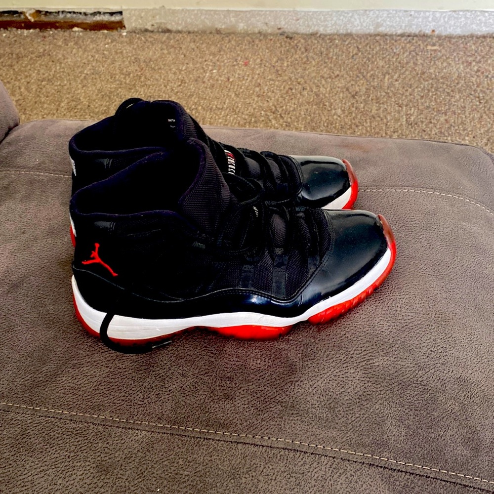 Black and red Jordan’s